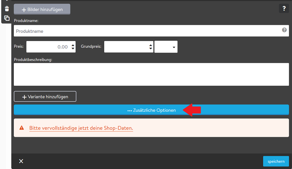 Id 610 Jimdo Shop Zusätzliche Option Klein 1