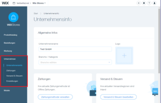 Id 957 Wix Ecommerce Unternehmen Menue Gross