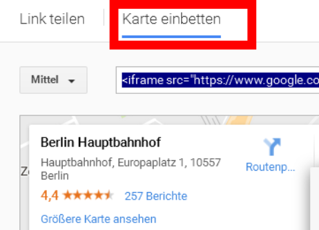 Id 604 06 Karte Einbetten