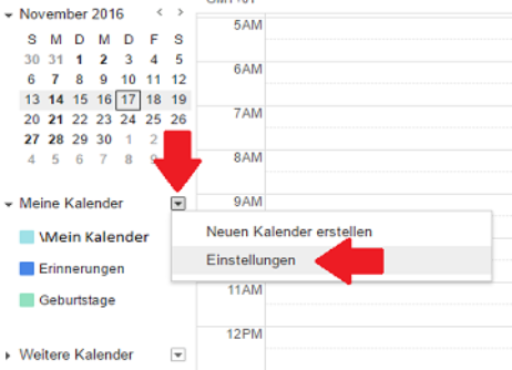 Id 613 Google Kalender Einstellungen