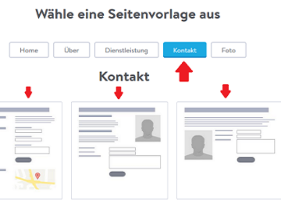 Id 598 Jimdo Kontaktvorlage Auswaehlen