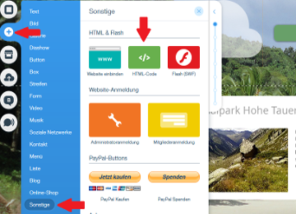 Id 729 Screenshot Wix Html Code Einfügen