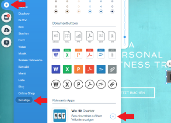 Id 736 Screenshot Wix App Hit Counter