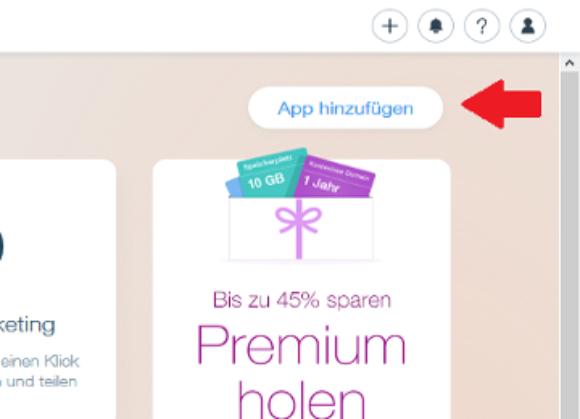 Id 757 Screenshot Wix App Hinzufügen 2
