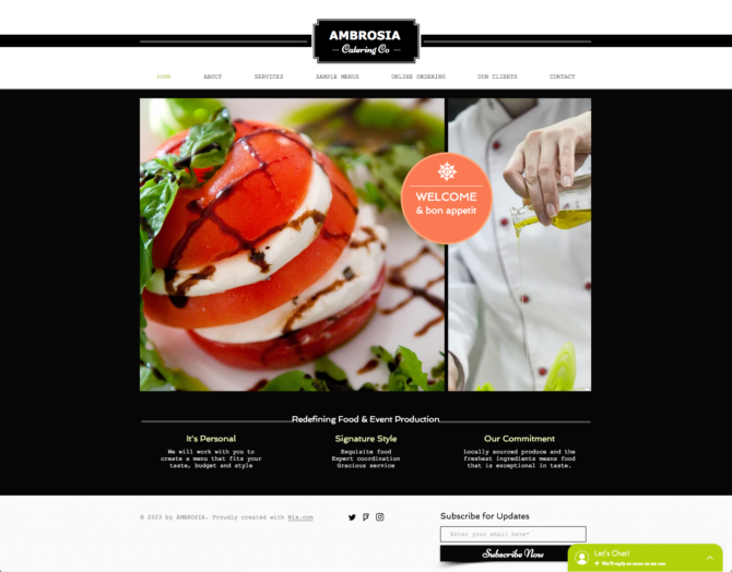 Beispielseite Gastronomie 2