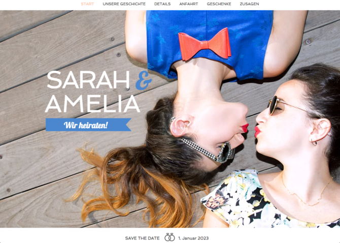 Beispielseite Hochzeit 1