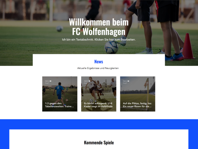 Beispielseite Verein1